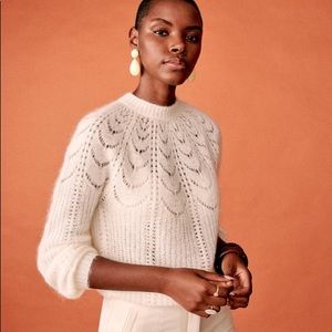 Sezane Ecru Jumper Size M